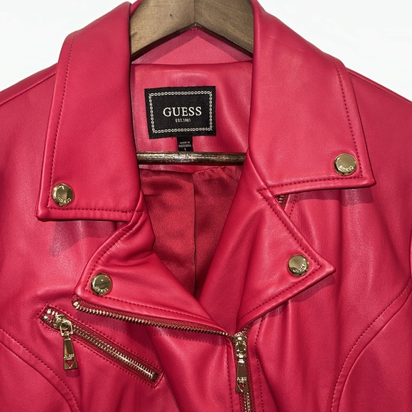 Cropped moto jacket - guess - Picture 3 of 6